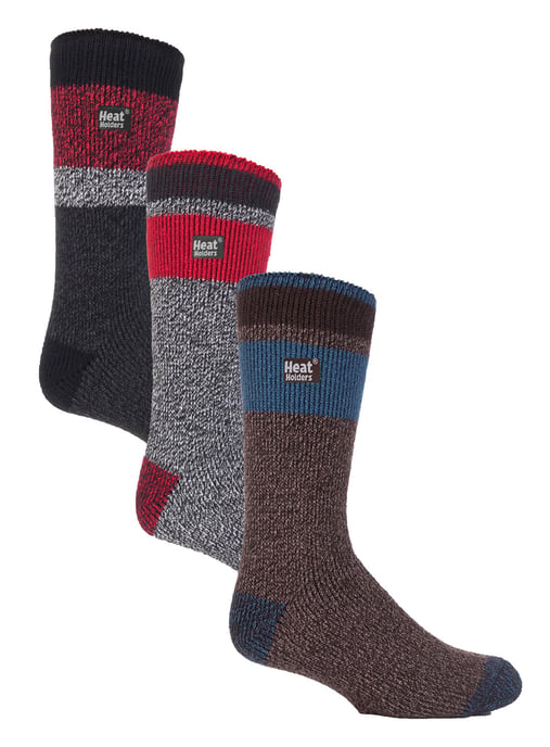 HEAT HOLDERS - 3 Pack Multipack Isolerade termosockor för herrar för vintern - Svart / Grå - Image 1
