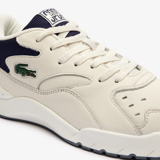 Men's Lacoste Aceline Trainers in Off White - Image 6