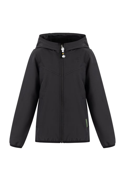 Schmuddelwedda Softshell blouson - gerecycled materiaal Meisje zwart - Image 1