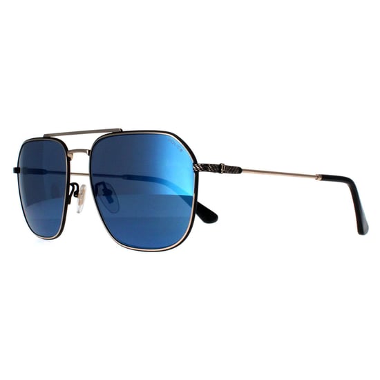 Police Aviator Heren Glimmend Roze Goud Rookspiegel Blauw SPLF64 Octane 1 - Image 1