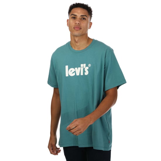 Men's Levis B&T Relaxed Fit T-Shirt in Teal