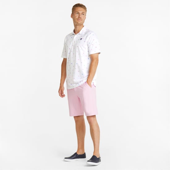 PUMA Mens AP Dancing Umbrellas Golf Polo Shirt - Image 3