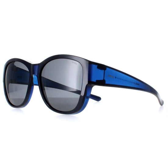 INVU Round Womens Transparent Blue Blue Polarized E2102