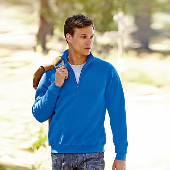 Fruit Of The Loom Heren Premium 70/30 Ritssluiting Neck Sweatshirt (Royaal Blauw) - Image 3