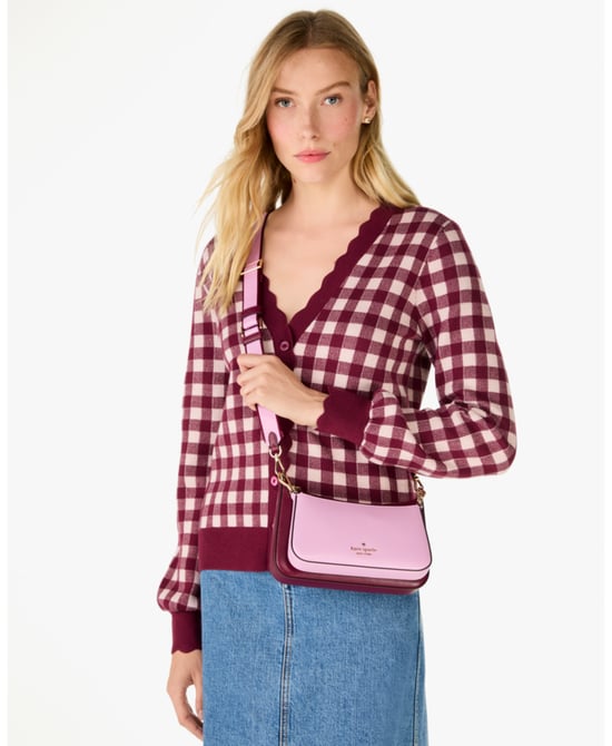Duet Colorblock Saffiano Leather Small Crossbody