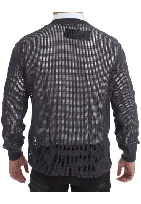 Dolce & Gabbana Herrar Lila Runway Netz Pullover Nättröja - Image 3