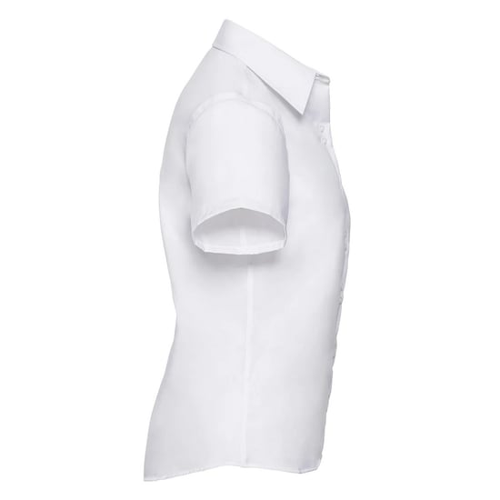 Russell Collection Womens/Ladies Ultimate Non-Iron Short-Sleeved Shirt (White) - Image 3