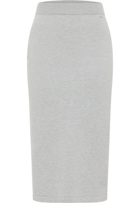 Dreimaster Knitted skirt women Grey melange - Image 1