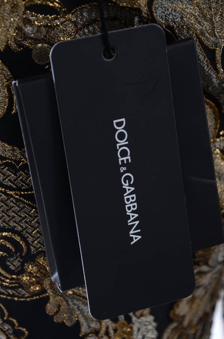 Dolce & Gabbana Women Gold Embroidred Trousers