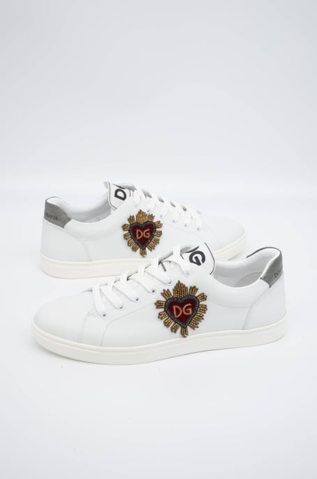 Dolce & Gabbana Herr Broderade Låga Sneakers - Image 1