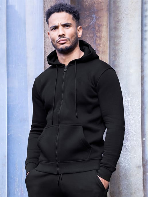 Heren Zip Up Hoodie | Enzo Designer Menswear - Image 1