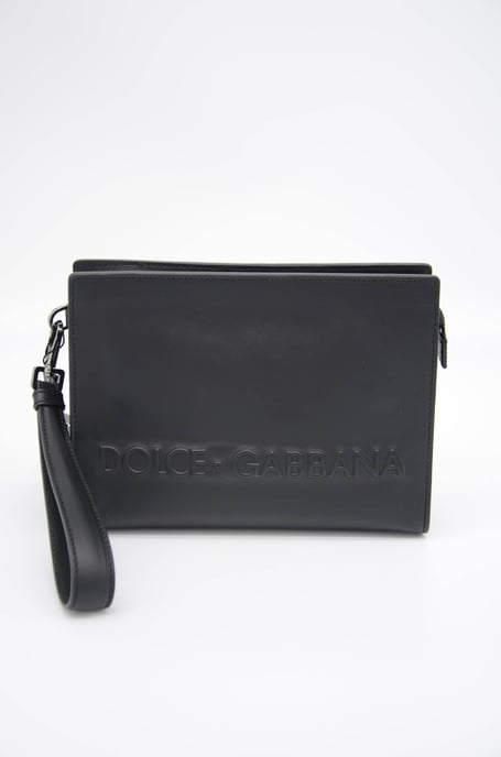 Dolce & Gabbana Men Leather Clutch Bag