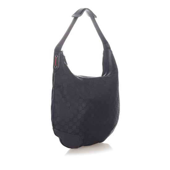 Vintage Gucci GG Canvas Princy Hobo Bag Black - Image 2