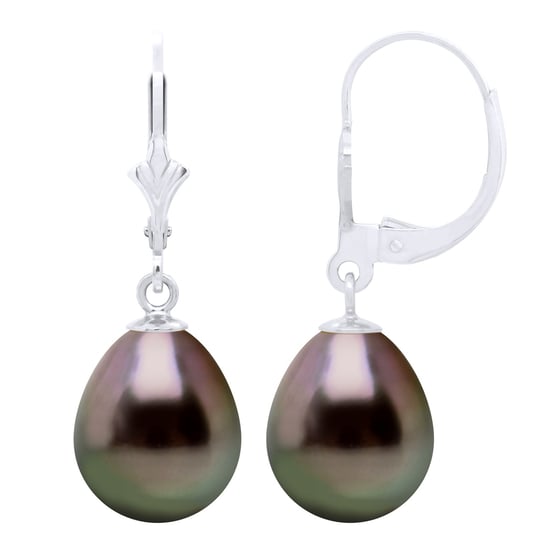 Örhängen i vitguld och äkta odlade Tahitipärlor Pear 10-11 mm - Image 1