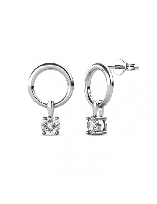 Octavia Örhängen - Silver och Kristall - Image 1