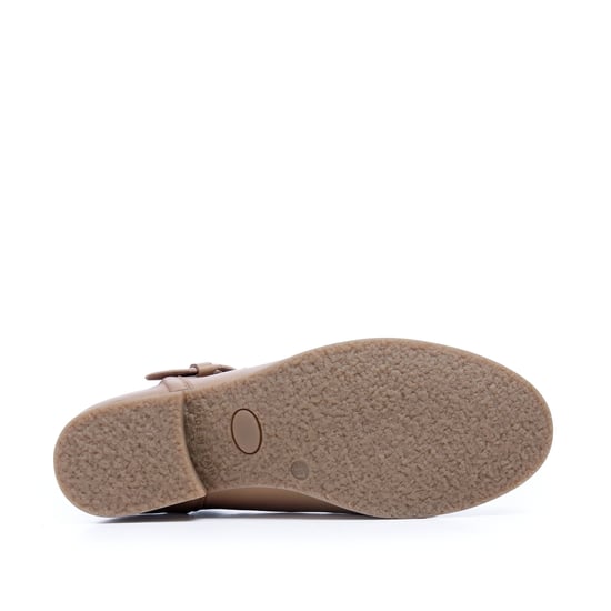 María Barceló Womens Leather Boots in Taupe