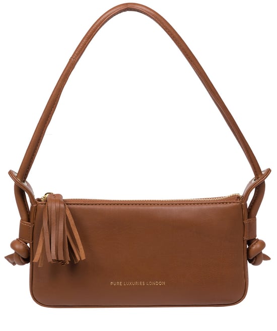'Taylor' Chestnut Nappa Leather Grab Bag