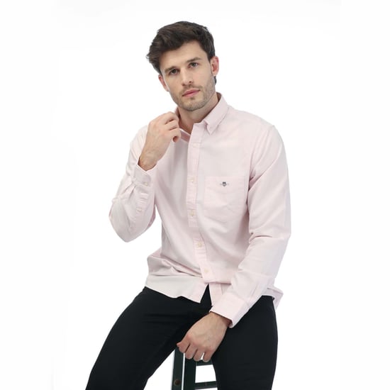 Men's Gant Regular Oxford A.Shield Shirt in Pink