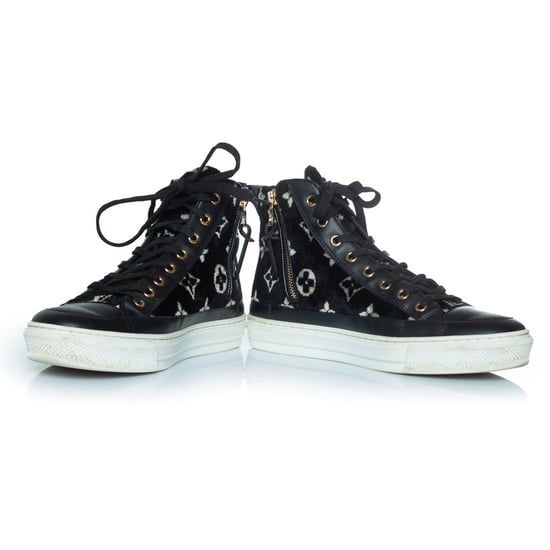 Stjärnmonogram sammetssneakers - Image 5
