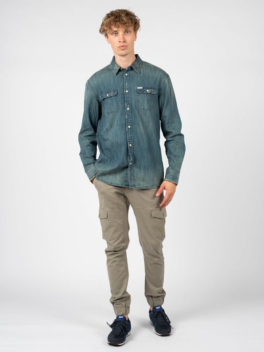 Guess Shirt Men's Blue - Image 2