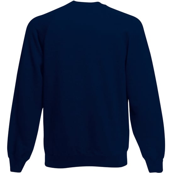 Fruit Of The Loom Heren Raglan Mouwen Belcoro® Sweatshirt (Donker Marine) - Image 3