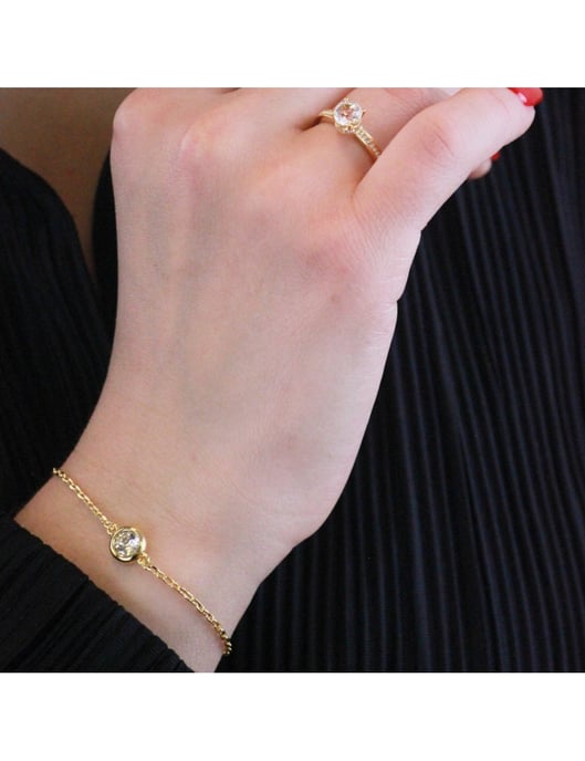 Armband med tre födelsestenar - multi och kristall - Image 4
