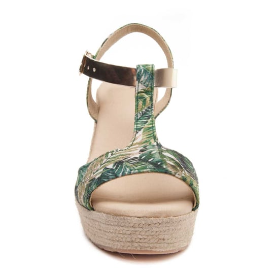 Confortable wedge sandal Montevita in Green