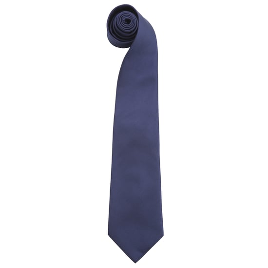 Premier Mens “Colours” Plain Fashion / Business Tie (Navy) - Image 1