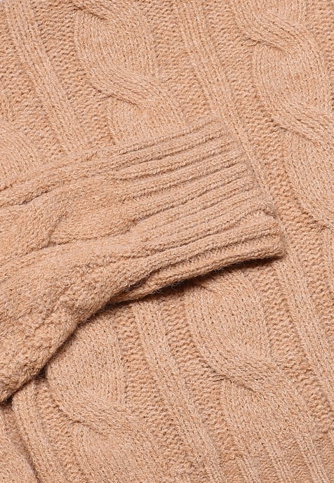 Mymo Trui met coltrui Dames beige - Image 3