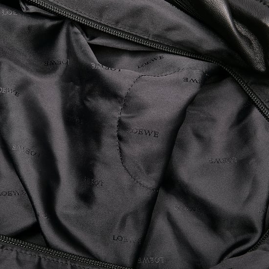 Vintage Loewe Nappa Aire Leather Tote Bag Black - Image 5
