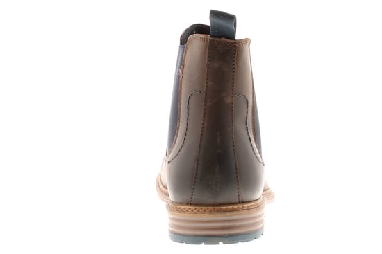Hush Puppies Justin Chelsea Leather Men's Brown Boots - Image 3