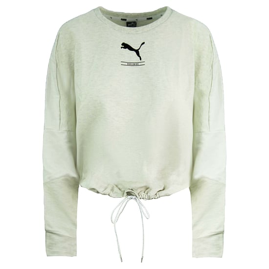 Puma Relaxed Fit Nu-tility CrewNeck Long Sleeve White Women Sweatshirt 581378 19