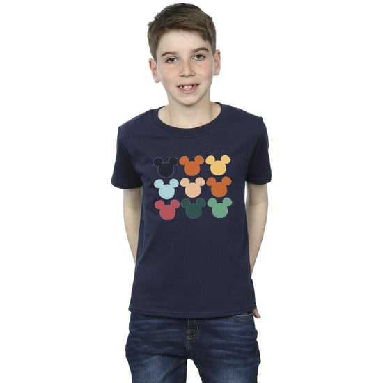 Disney Boys Mickey Mouse Heads Square T-Shirt (Navy Blue) - Image 2