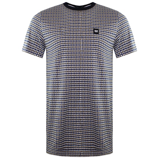 Weekend Offender Calvados Ave Mens Checkered T-Shirt - Image 1