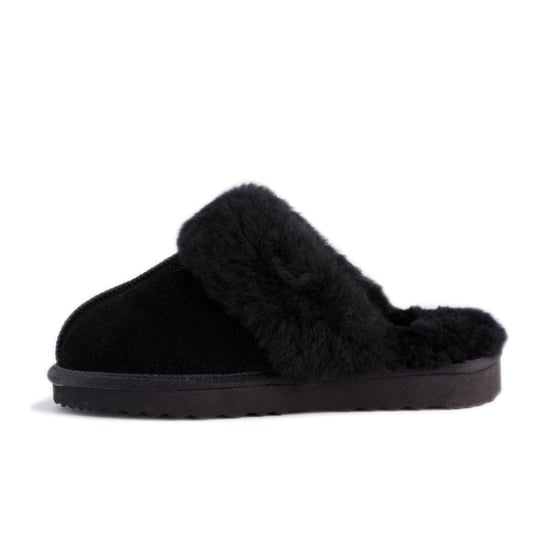 Aus Wooli "Sydney" Australia Sheepskin Wool Slippers, Black