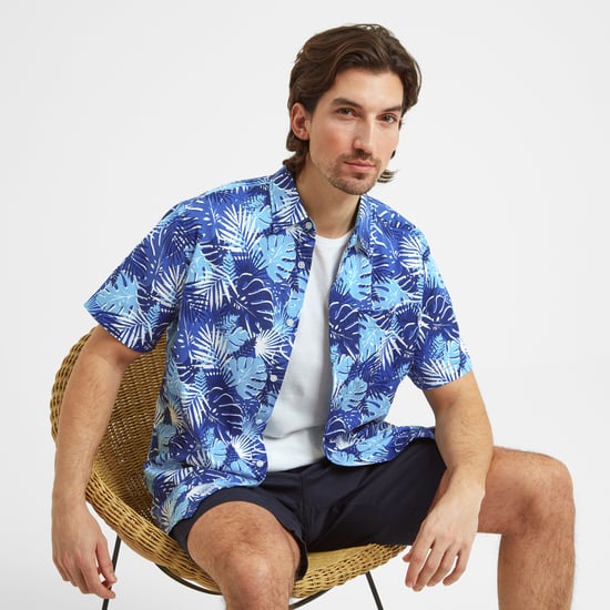 Arnie Mens Short Sleeve Shirt Sapphire Blue