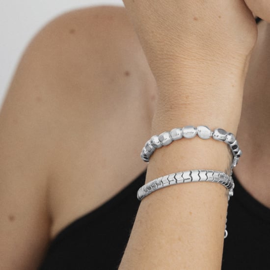 Luxenter 925 Sterling Silver bracelet with rhodium plated hematite - Caspil