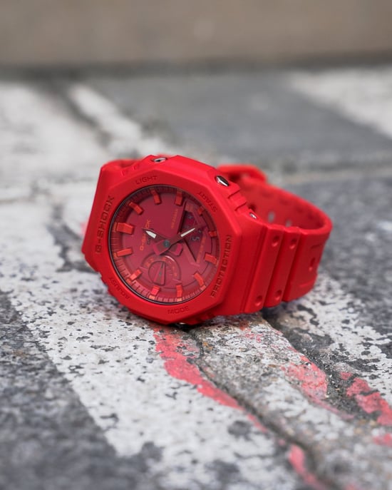 Casio G-shock Men's Red Watch GA-2100-4AER