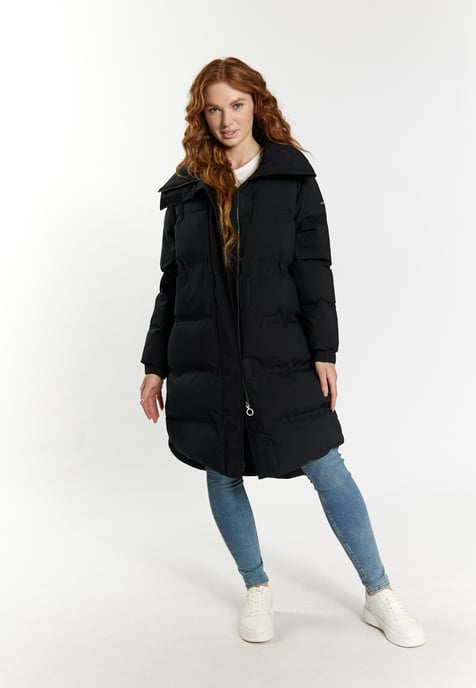 Dreimaster Winterjas met vulling Dames zwart - Image 2