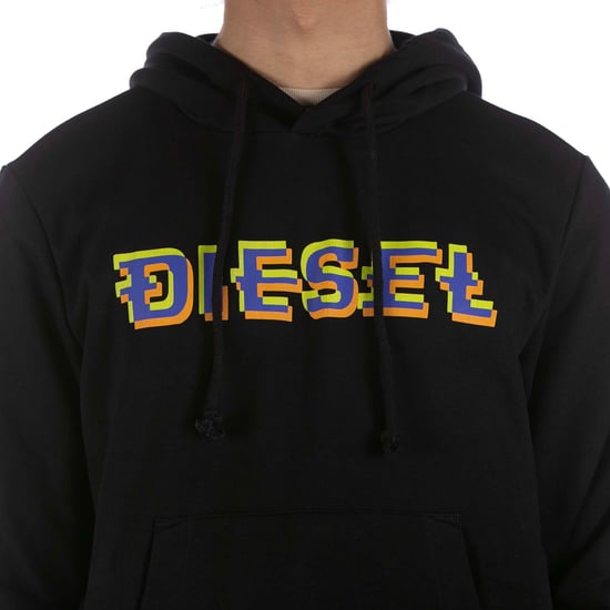 Diesel Sweatshirt S-Ginn Hood K27 Svart - Image 4