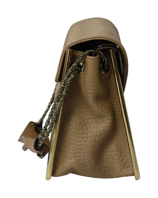 Chloe Sally Shoulder Bag in Caramel Brown Leather - Image 3