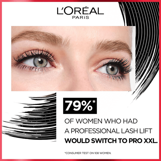 L'Oreal Paris Pro XXL Lift 2 Step Mascara - Black - Image 4