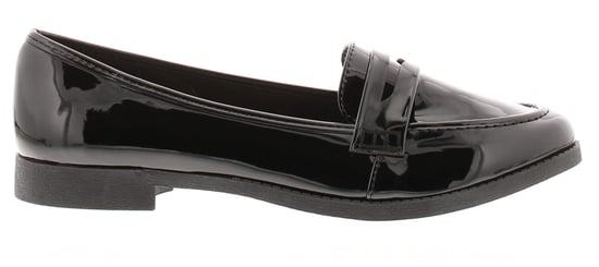Platino Womens Shoes Work School Layla Slip On black patent