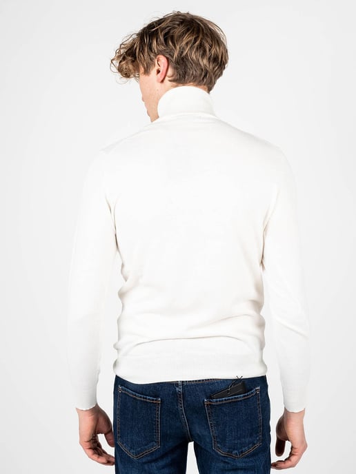 Xagon Man Pullover Turtleneck Men's Off-White - Image 4