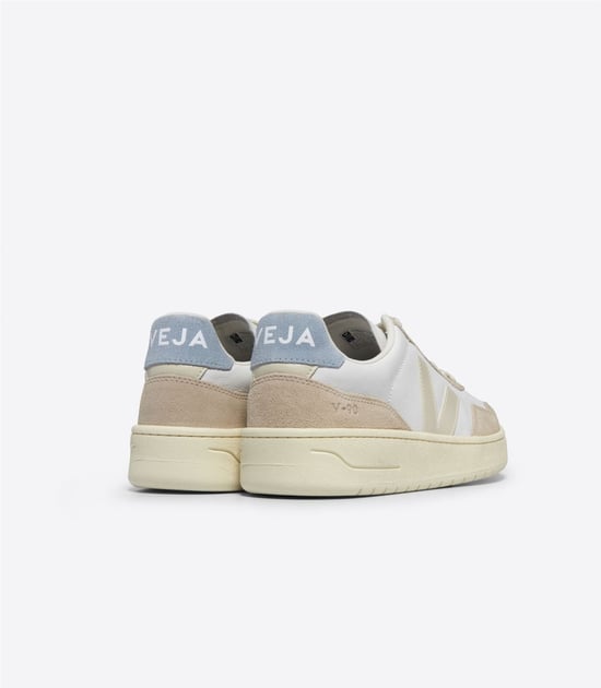 Veja V-90 Leather Damskor Vit/Pierre/Steel Träningsskor - Image 3