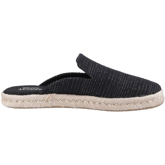 TOMS Santiago Muiltjes Textiel Vrouwen Zwart Metallic - Image 4