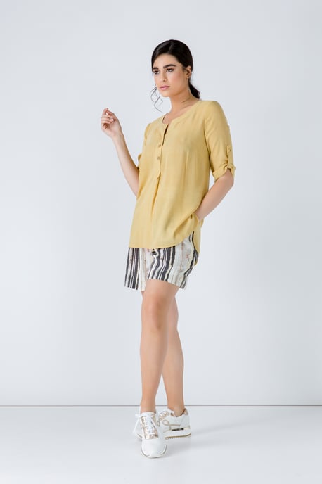 Linen Look Blouse - Image 3