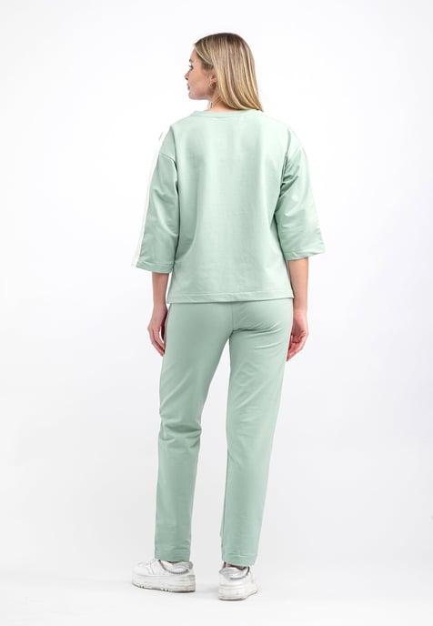 Tom Barron Ladies Half-short sleeve Tracksuit with Embroidery Detailing