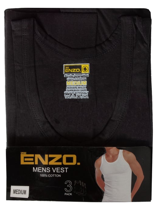 Enzo | Heren Vesten 3 Pack - Zwart - Image 5