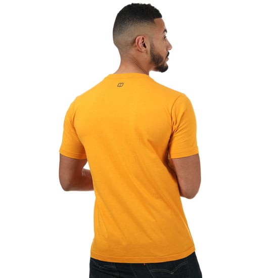 Men's Berghaus Modern Logo T-Shirt in Yellow